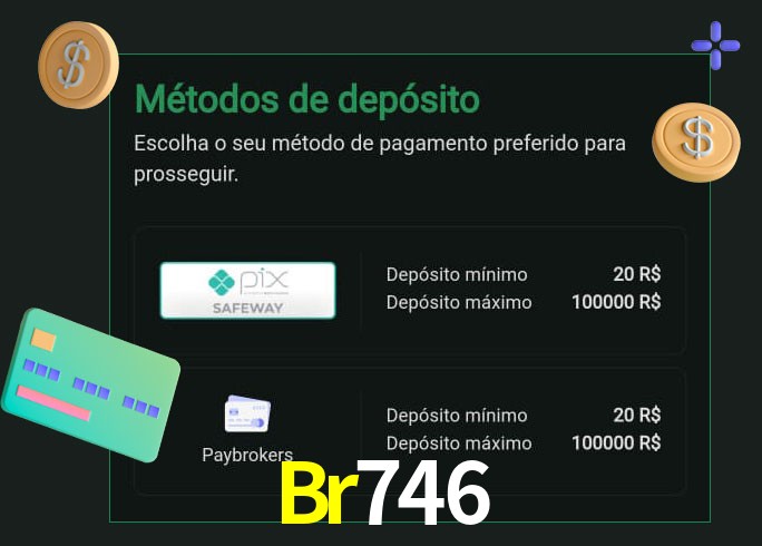 O cassino Br746 oferece uma grande variedade de métodos de pagamento